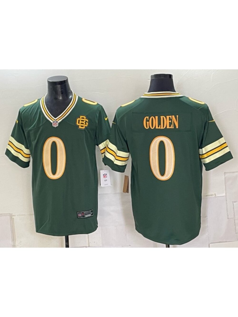 Matthew Golden Green Stitched Jersey Vapor